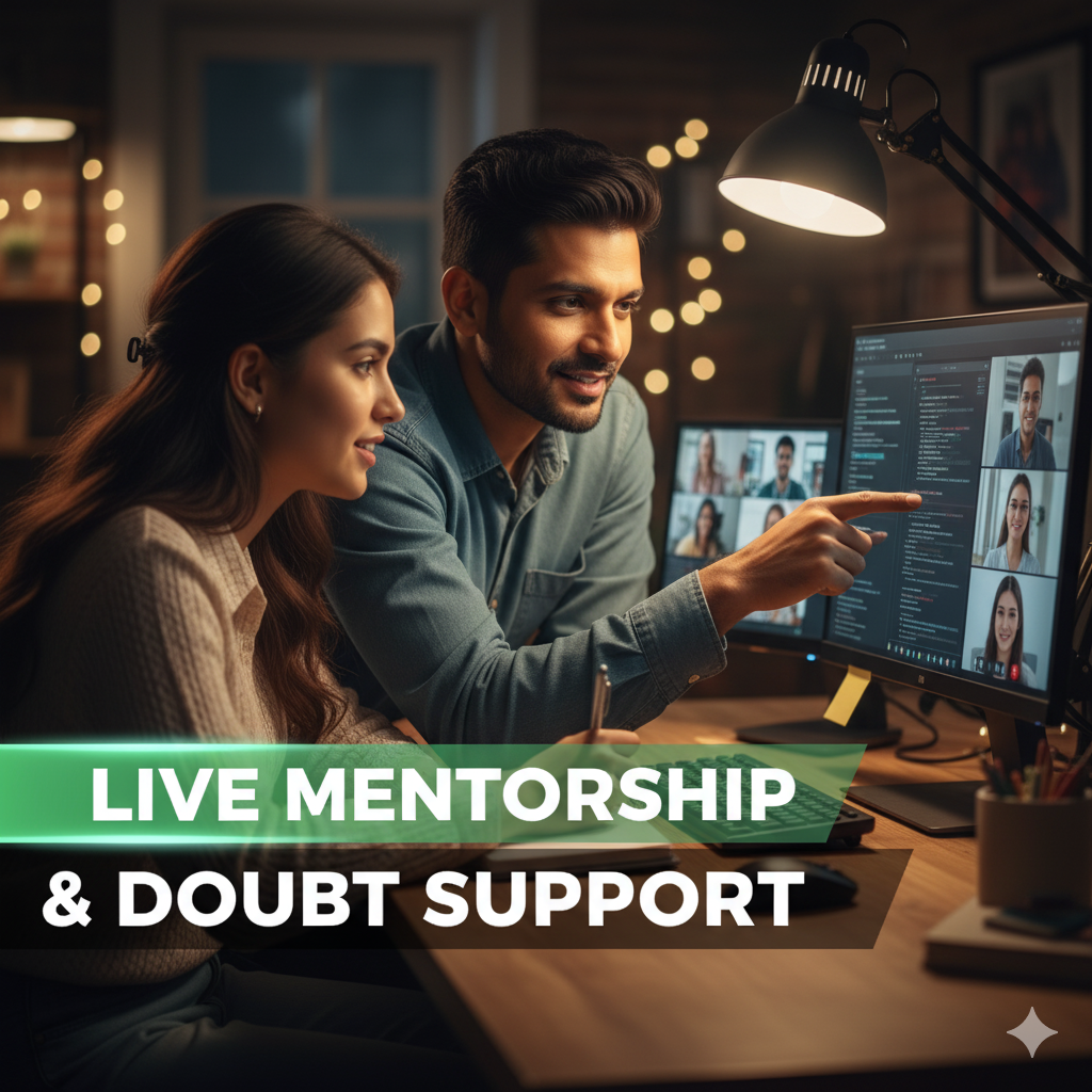 Live mentorship and doubt support by nxtlevelskill.com